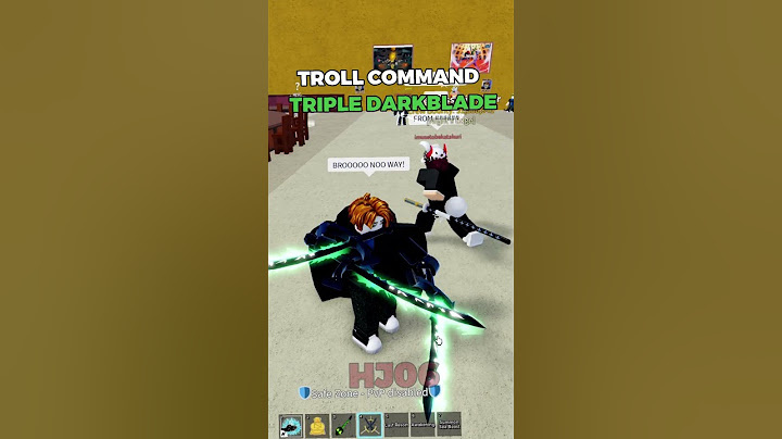 TROLL COMMAND TRIPLE DARKBLADE.... ( Blox Fruits )