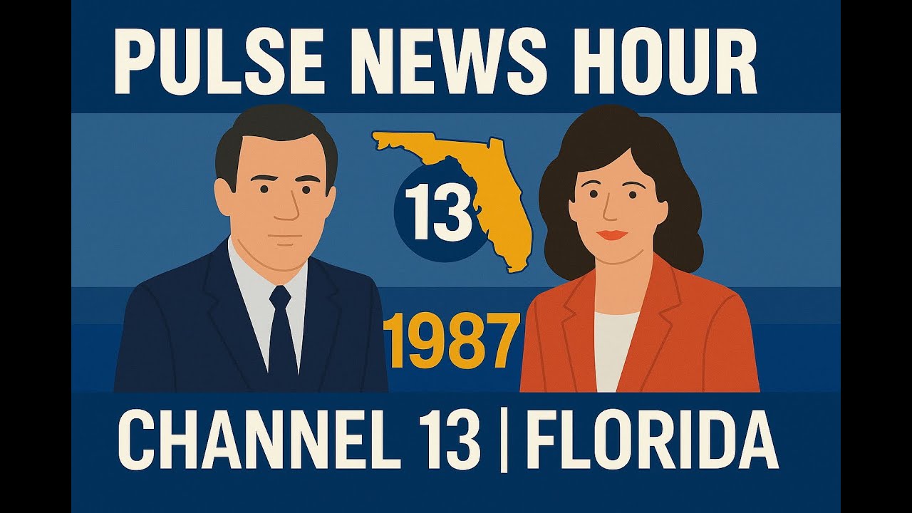 Tampa News 1987 – Bernie Goetz Acquittal & George Bush in Florida | Pulse News Hour Channel 13