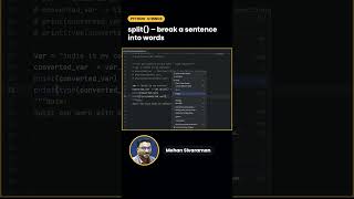 Python - split() Method #programming #coding