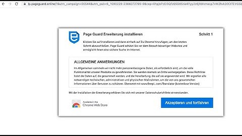 Pageguard.online Page Guard extension pop-up removal.