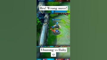 Yuzhong Wrong Jump! Yuzhong vs Ruby💀 #mlbb #mobilelegends #yuzhong #yuzhongmlbb #ruby #shorts