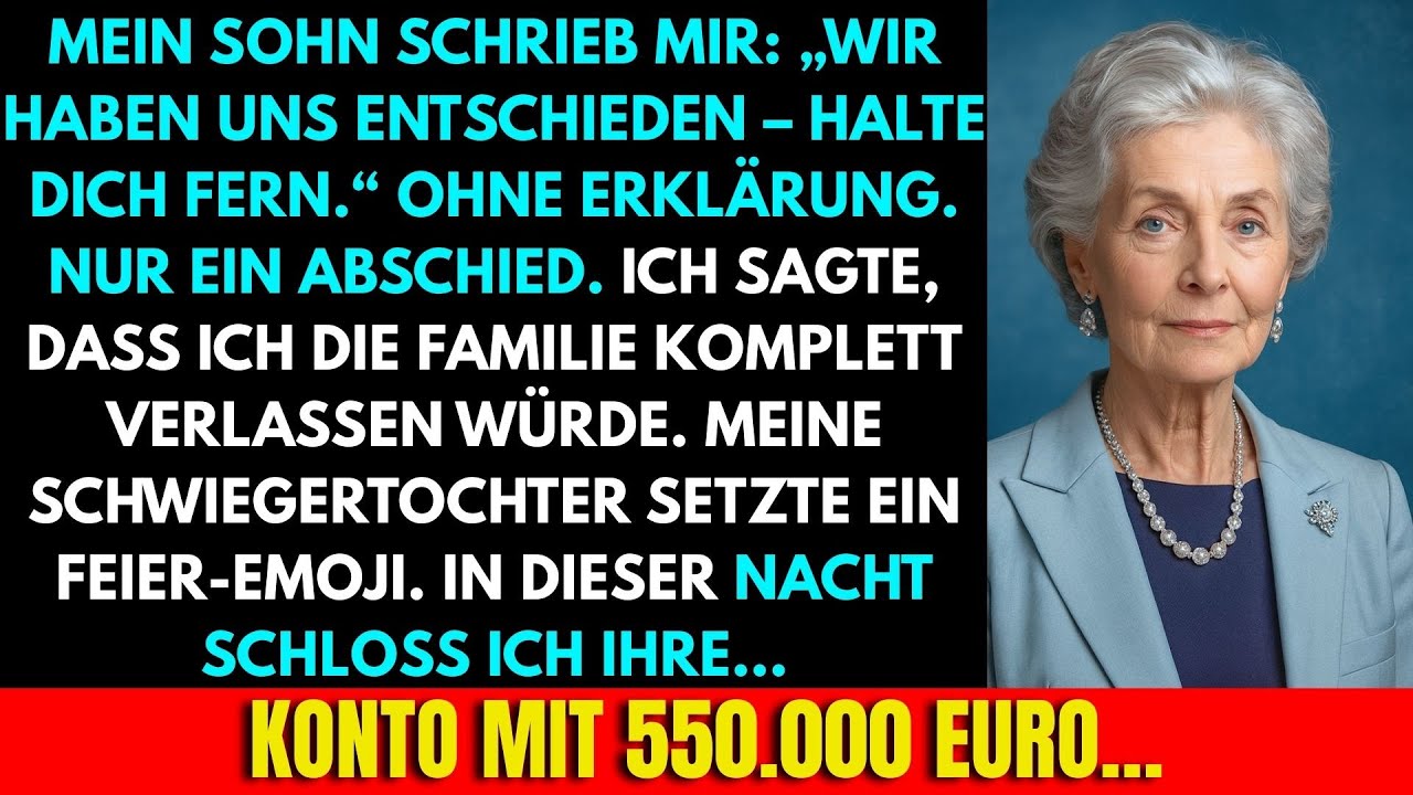 Mein Sohn Sagte: „Wir Haben Entschieden – Du Solltest Vorerst Gehen“. Keine Erklärung, Nur Rauswurf