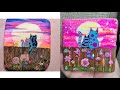 Kitties on a Fence, a Rock Painting and Foiling Tutorial