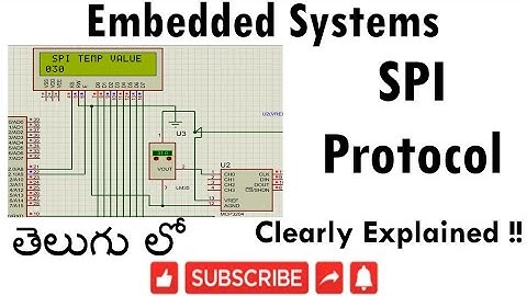 [ES-TE-40] SPI PROTOCOL WITH EXAMPLE IN TELUGU || Embedded Systems