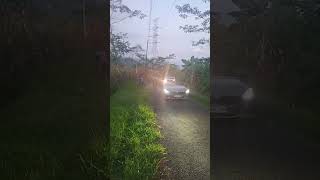 mbil spoth masuk kebon