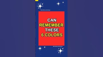 Can You Remember All 6 Colors? 🔴🟢 | Memory Test #3 #shorts #memorytest
