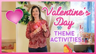 Toddler and Preschool Valentine's Day Theme Activities