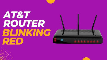 At&t router blinking red