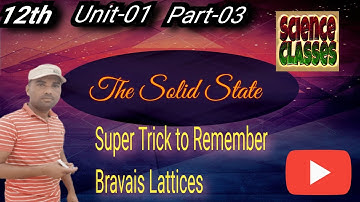 Super Trick to Remember and Memorize BRAVAIS Lattices #trickforbravaislattices #supertrickforbravais