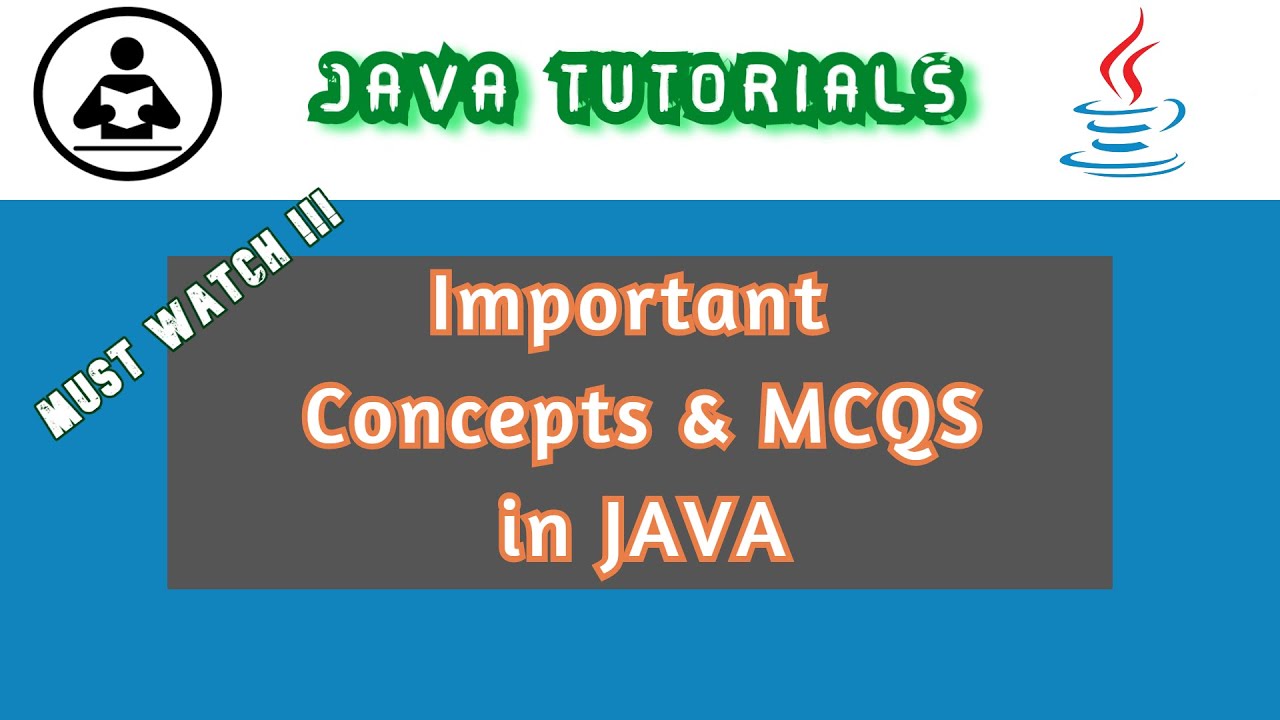 Important JAVA concepts and mcqs for placements - YouTube