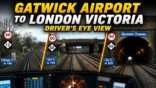 Gatwick Airport to London Victoria Driver's Eye View | Signals Explained & Route Knowledge #london