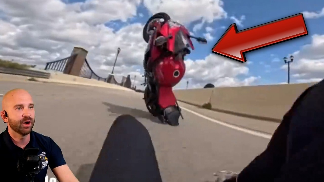 Обзор аварии с мотоциклом, который должен посмотреть каждый.