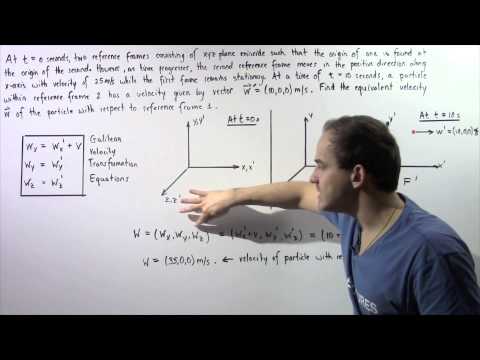 Galilean Velocity Transformation Example