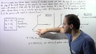 Galilean Velocity Transformation Example