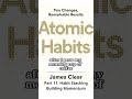 Habit Stacking Building Momenturn | Atomic Habits Part 11  #atomichabits #bookbites #motivation