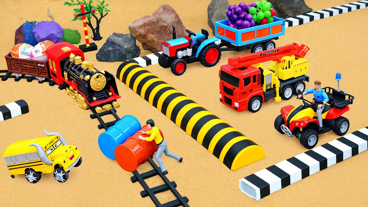 Top DIY Tractor making mini safety barrier and Train warn signal system