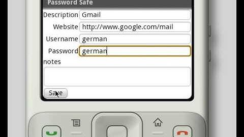 Android Password Manager powered by db4o database