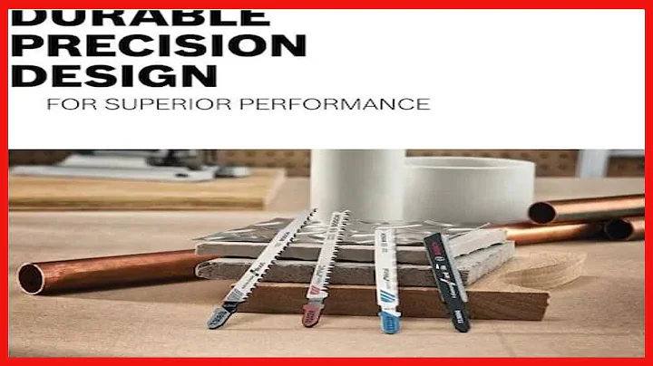 BOSCH T5002 T-Shank Multi-Purpose Jigsaw Blades, 10 Piece, Assorted, Jig Saw Blade Set for Cutting