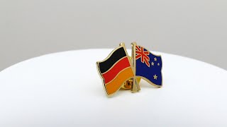 Deutschland Neuseeland - Freundschaftspin