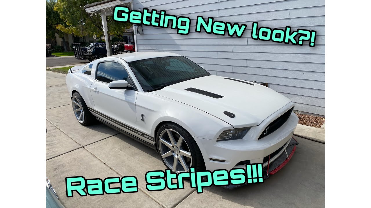How to put Racing Stripes on a s197 mustang Shelby GT 500!!! - YouTube