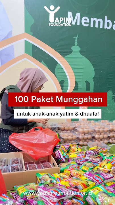100 Paket Munggahan untuk Anak-anak Yatim & dhuafa #shorts #munggahan #ramadhan #puasa #1446h #2025