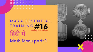 Maya essential training| Mesh menu part: 1 | Maya tutorial Hindi | Puraina tutorials | Session- 16