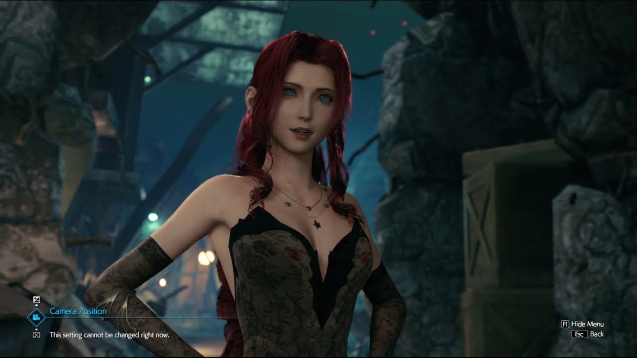 Final Fantasy VII: Remake Intergrade Mod Aerith Sexy Dress Lacy and Sheer Outfit 4K