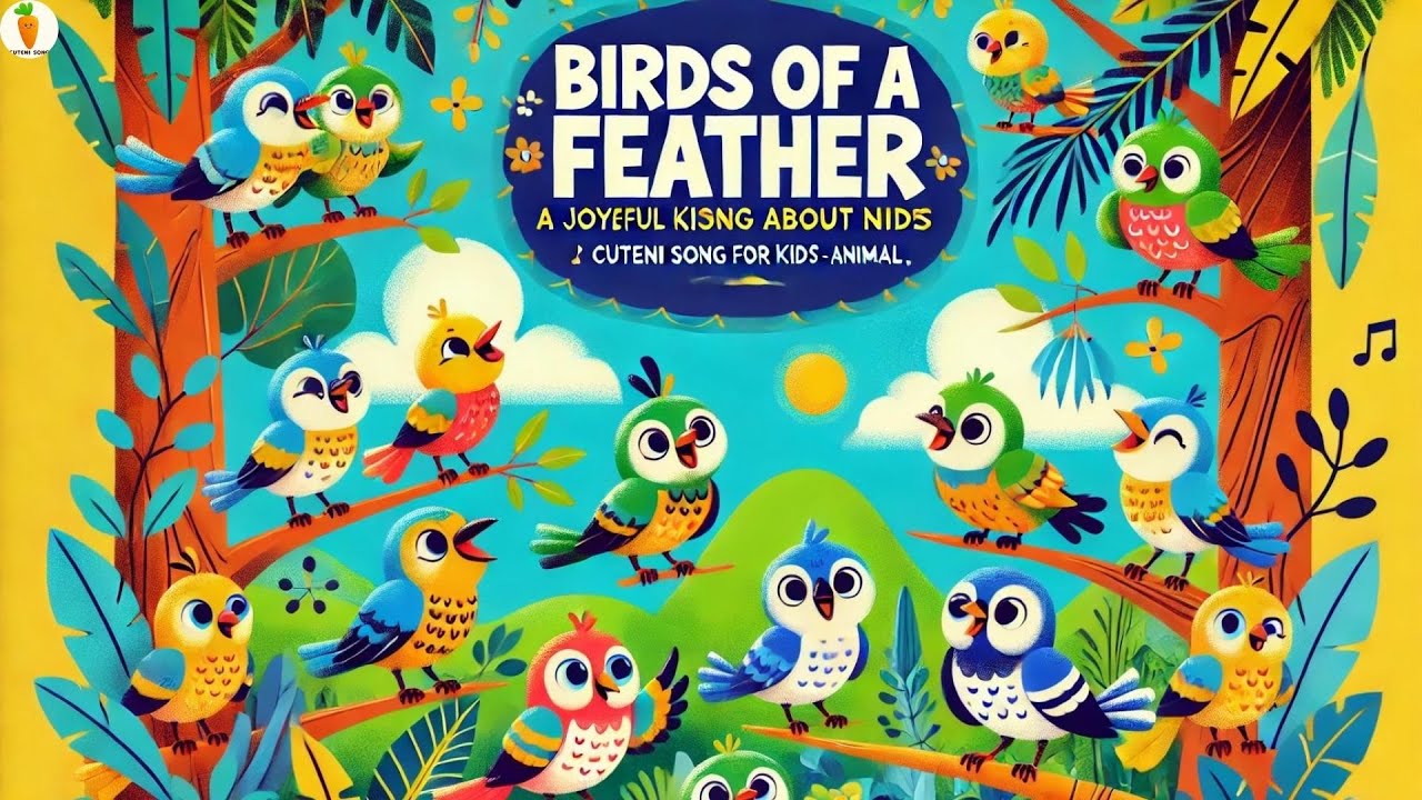 Birds of a Feather - A Joyful Kids' Song About Nature | Cuteni Song For Kids- Animal 
