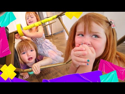 TAPE TOWN Neighbor Niko!!  mom and dad help us build a play pretend beach, store, doctor, and more!