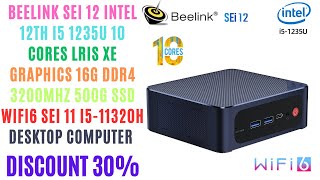 NEW *Beelink SEi12 Pro Intel 12 Gen i5-1240P i7-1260P Mini PC WiFi