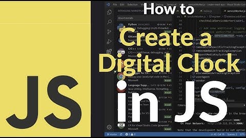 Cara Membuat Jam Digital Menggunakan JavaScript | Jam Waktu Nyata dengan Tampilan Waktu Langsung ...