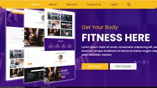 Details Free Fitness website using html and css | How to make free gym websites @rjksharma Guide