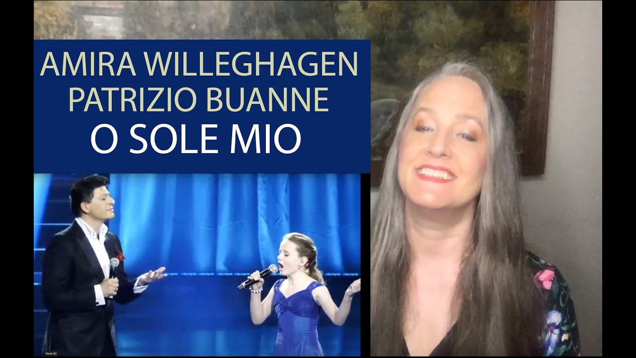 Voice Teacher Reaction to Amira Willighagen & Patrizio Buanne ~ O Sole Mio