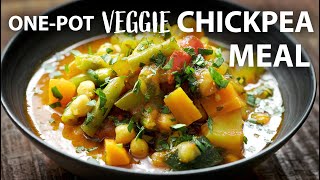 ONE POT VEGETABLE CHICKPEA Recipe | Healthy Vegan and Vegetarian Meals Idea | Chickpea Recipe