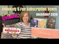 Unboxing 5 Fun Subscription Boxes | December 2020 | Finishing Out The Month