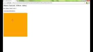 HIDE METHOD IN JQUERY EFFECTS DEMO