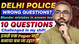 Blunder Mistakes In Delhi Police Answer Key Delhi Police
