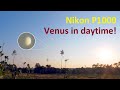 Zooming in on Venus in daylight! Nikon P1000 - this camera is like a Telescope!