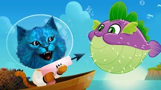 ПОДВОДНЫЙ КОТЕНОК РЫБОЛОВ поймал очень много рыбы симулятор маленького котенка ПОДВОДНЫЙ КОТЕНОК РЫБОЛОВ поймал очень много рыбы симулятор маленького котенка