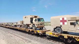Union Pacific Military train in the high desert. #thatcurveguy # Unionpacific.