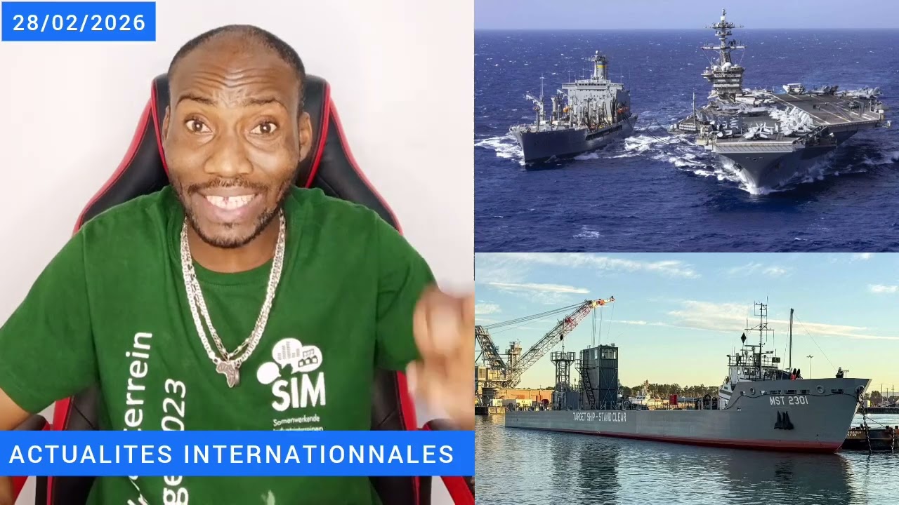 ALERTE : Un navire americain frappé par les missiles iraniens ! Les images du chaos. D Trump pleure 