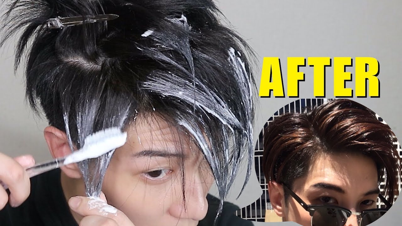 Blue Hair Dye for Asian Men: Before and After - wide 1