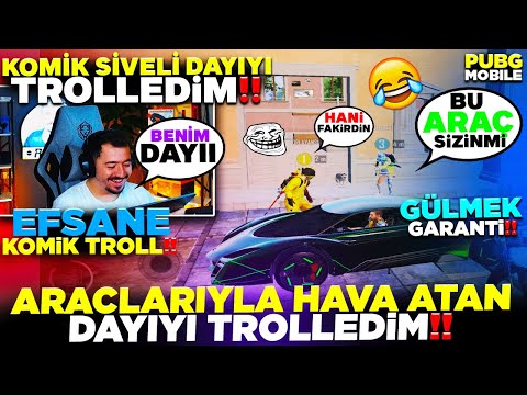 ARAÇLARIYLA HAVA ATAN ADAMI TROLLEDİM - GÜLMEKTEN ÇATLAYACAKSINIZ PUBG MOBİLE TROLL