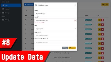 Tutorial Laravel 12 + Livewire 3 Part 8 - Cara Buat Aplikasi Gudang - Update Data User