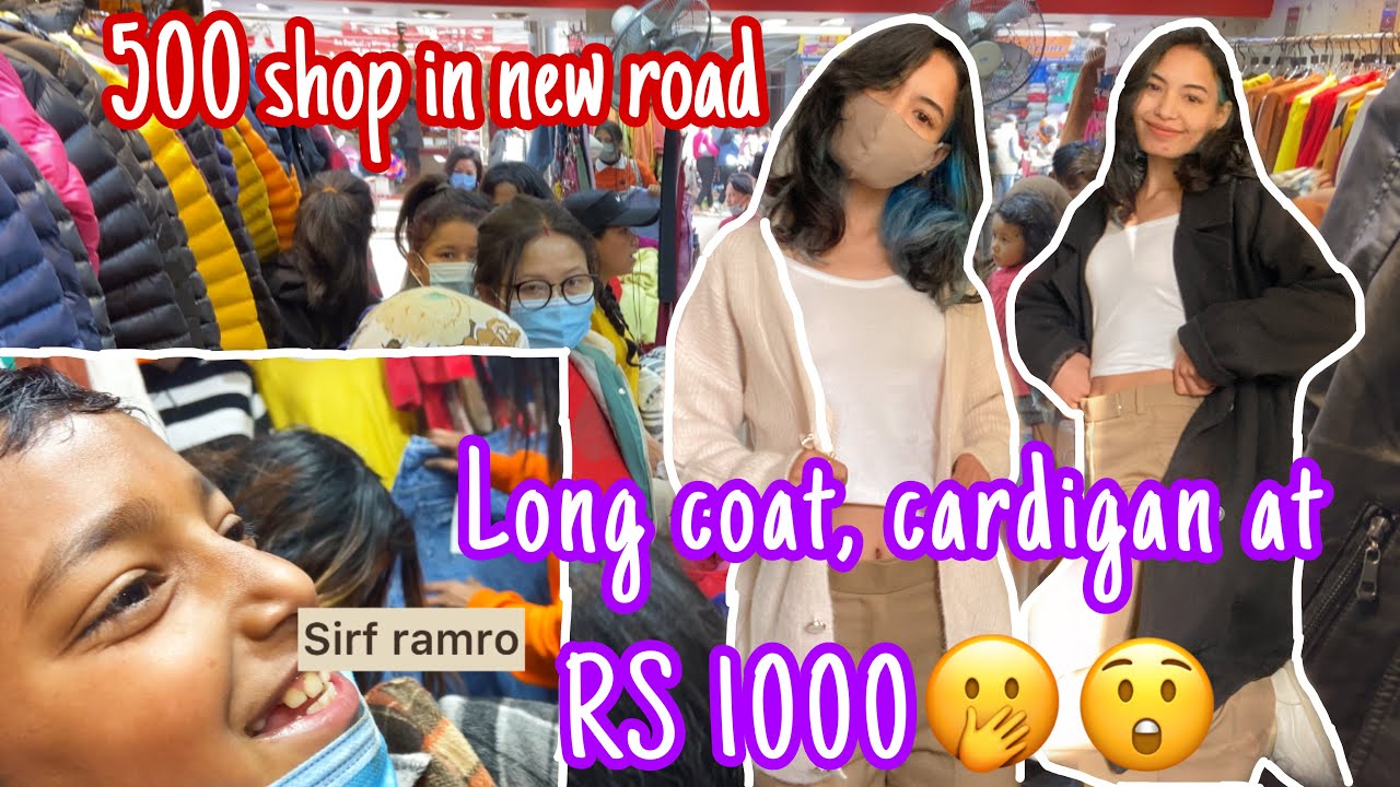 I went to 500 shop, New Road Kathmandu, Cheapest clothing haul, Winter  Try-on Haul