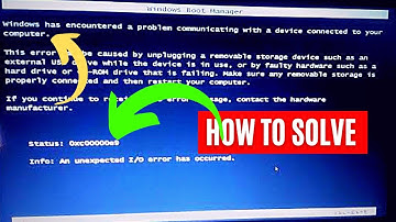 Fix-Windows heeft een probleem ondervonden bij het communiceren met een apparaat dat is aangeslot...