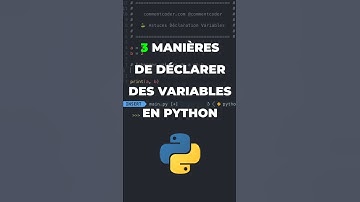 3 manières de déclarer des variables en Python