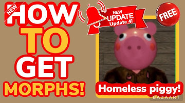 How to get HOMELESS PIGGY in ROBLOX FIND THE PIGGY MORPHS! Homeless Piggy, NEW MORPH *UPDATE 4*