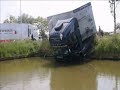 Wypadki ciężarówek SCANIA WPADŁA DO WODY