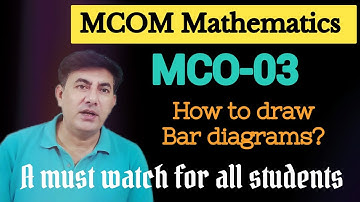 #How to draw Bar diagrams #MCO-03 #Statistics #MCOM Maths